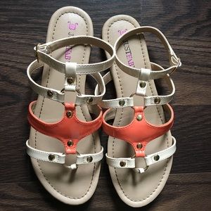 Strappy Creamsicle Sandals